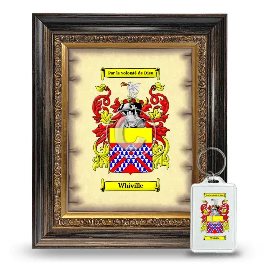 Whiville Framed Coat of Arms and Keychain - Heirloom