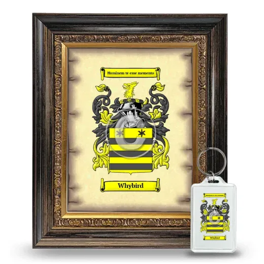 Whybird Framed Coat of Arms and Keychain - Heirloom