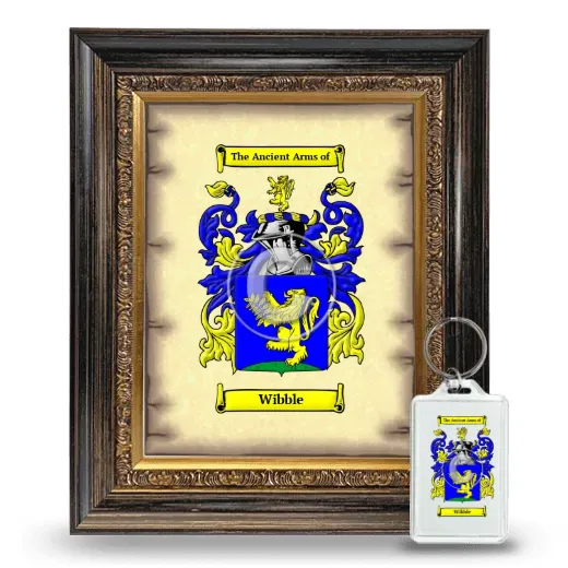 Wibble Framed Coat of Arms and Keychain - Heirloom
