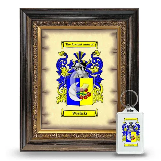 Wielicki Framed Coat of Arms and Keychain - Heirloom