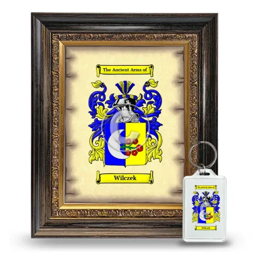 Wilczek Framed Coat of Arms and Keychain - Heirloom