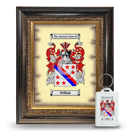 Willink Framed Coat of Arms and Keychain - Heirloom