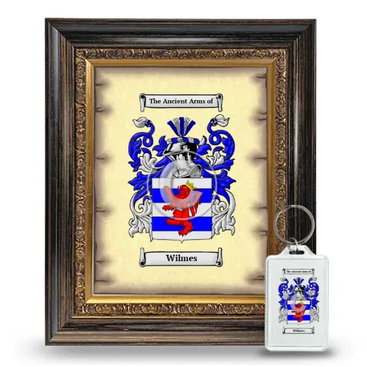 Wilmes Framed Coat of Arms and Keychain - Heirloom