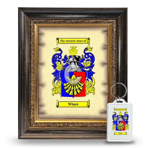Wince Framed Coat of Arms and Keychain - Heirloom