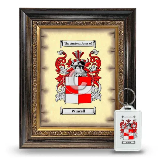 Wincell Framed Coat of Arms and Keychain - Heirloom