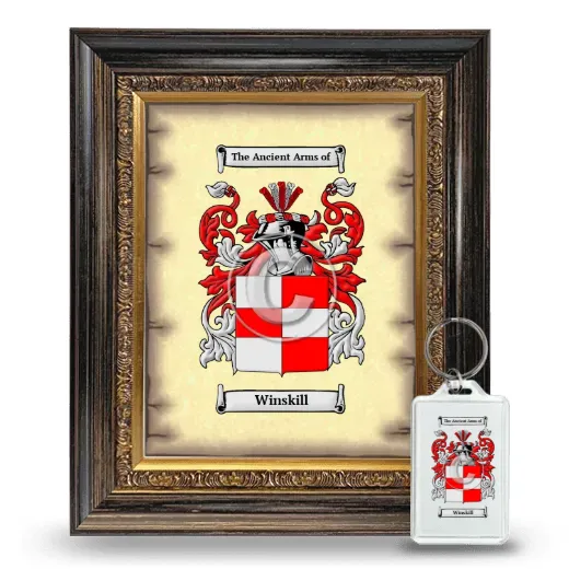 Winskill Framed Coat of Arms and Keychain - Heirloom