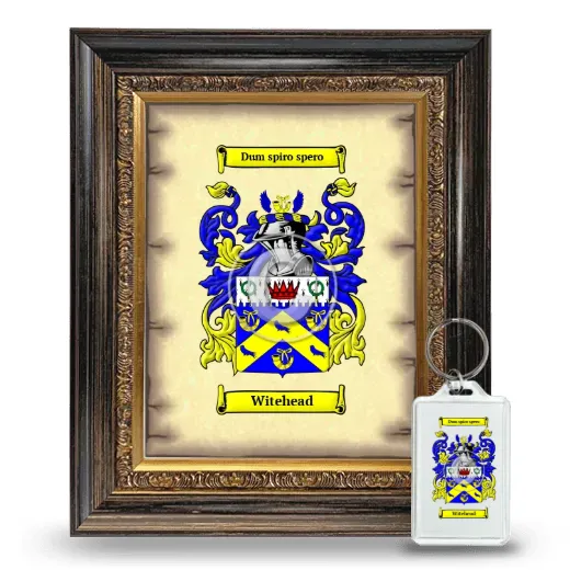 Witehead Framed Coat of Arms and Keychain - Heirloom
