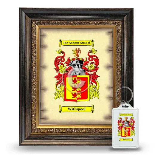 Withipool Framed Coat of Arms and Keychain - Heirloom