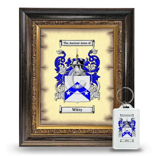 Witty Framed Coat of Arms and Keychain - Heirloom