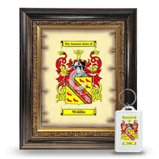 Woldin Framed Coat of Arms and Keychain - Heirloom