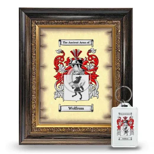 Wolfrum Framed Coat of Arms and Keychain - Heirloom
