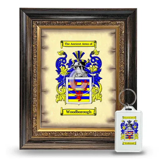 Woodborough Framed Coat of Arms and Keychain - Heirloom