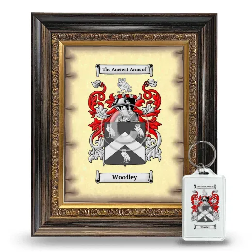 Woodley Framed Coat of Arms and Keychain - Heirloom