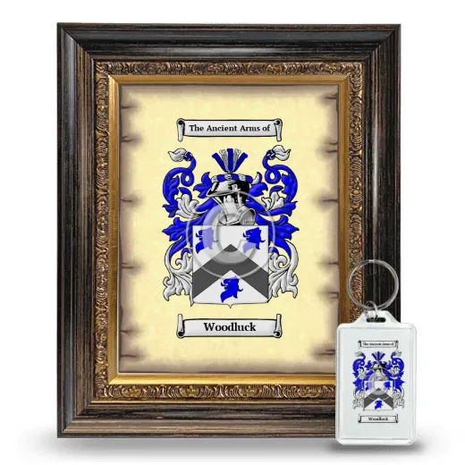 Woodluck Framed Coat of Arms and Keychain - Heirloom