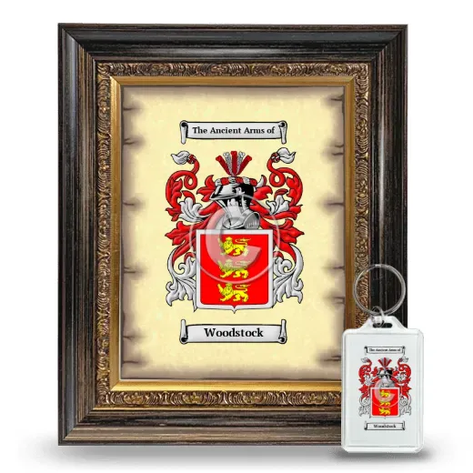 Woodstock Framed Coat of Arms and Keychain - Heirloom