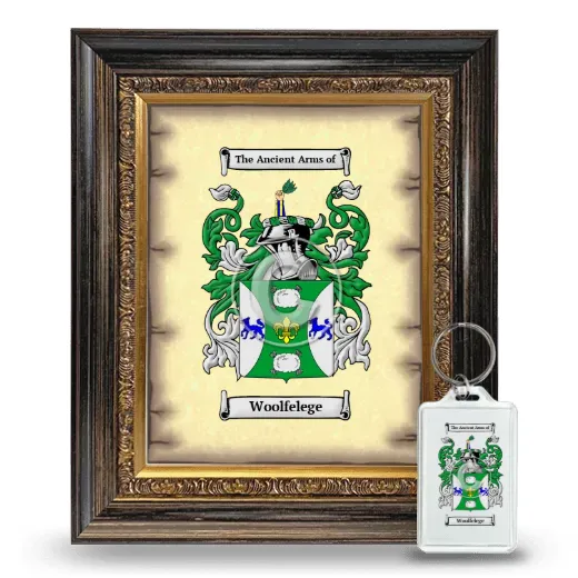 Woolfelege Framed Coat of Arms and Keychain - Heirloom