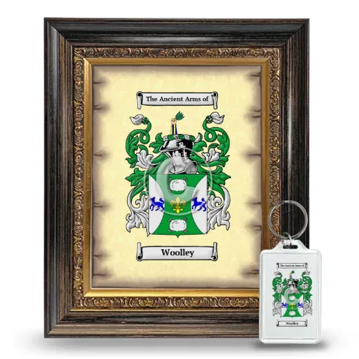 Woolley Framed Coat of Arms and Keychain - Heirloom