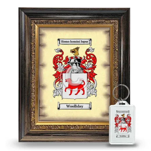 Woollslay Framed Coat of Arms and Keychain - Heirloom