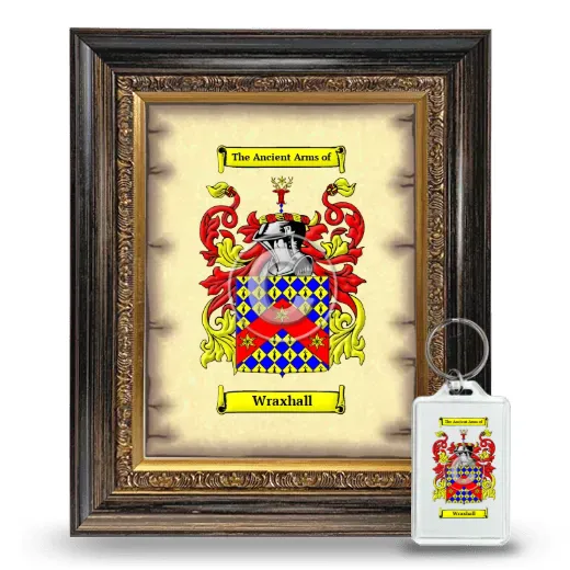 Wraxhall Framed Coat of Arms and Keychain - Heirloom
