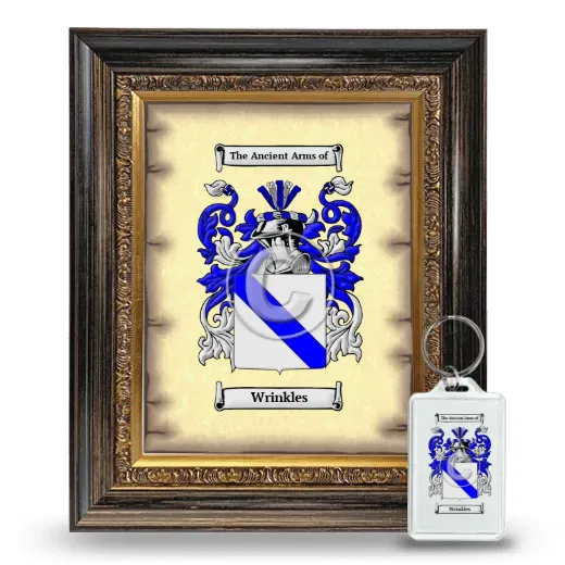 Wrinkles Framed Coat of Arms and Keychain - Heirloom