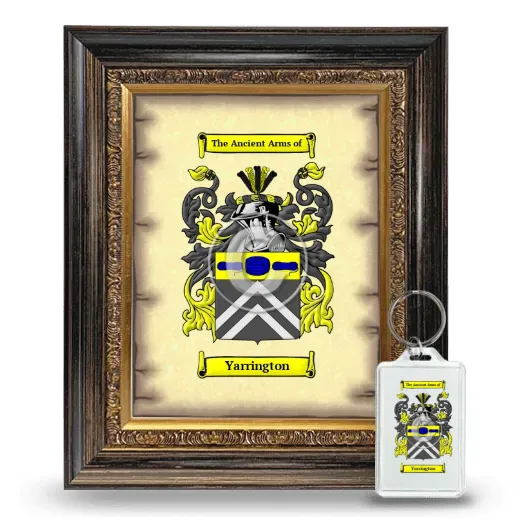 Yarrington Framed Coat of Arms and Keychain - Heirloom