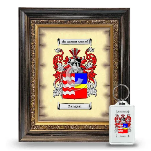 Zangari Framed Coat of Arms and Keychain - Heirloom