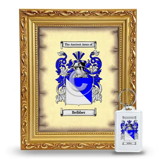 Beibber Framed Coat of Arms and Keychain - Gold