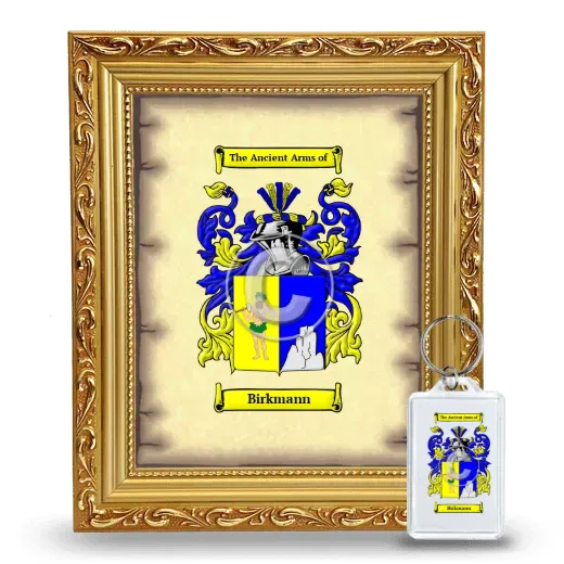 Birkmann Framed Coat of Arms and Keychain - Gold