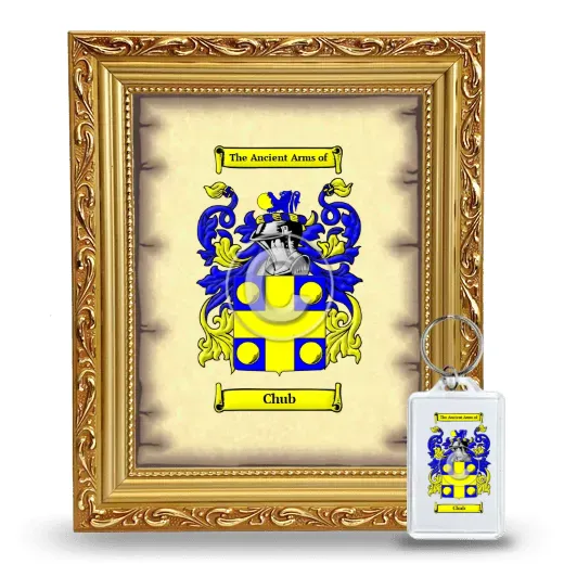 Chub Framed Coat of Arms and Keychain - Gold