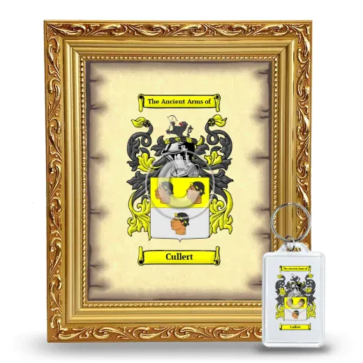 Cullert Framed Coat of Arms and Keychain - Gold