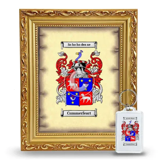 Cummerfeart Framed Coat of Arms and Keychain - Gold