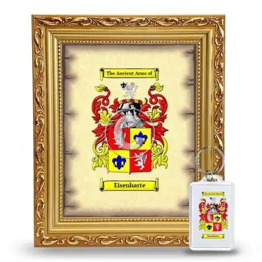 Eisenharte Framed Coat of Arms and Keychain - Gold