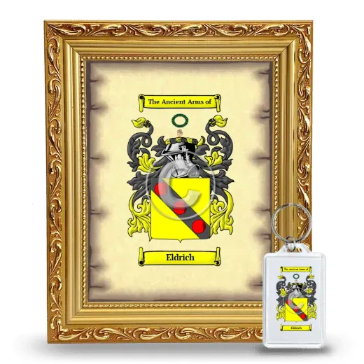 Eldrich Framed Coat of Arms and Keychain - Gold