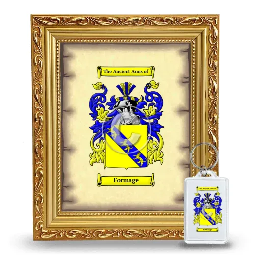 Formage Framed Coat of Arms and Keychain - Gold