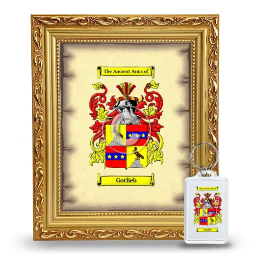 Gotlieb Framed Coat of Arms and Keychain - Gold