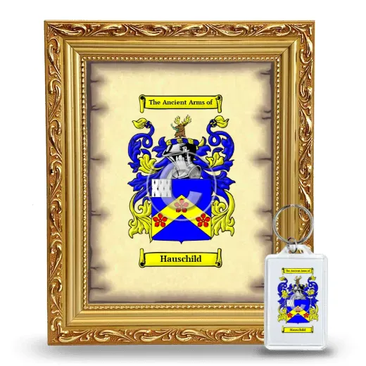 Hauschild Framed Coat of Arms and Keychain - Gold