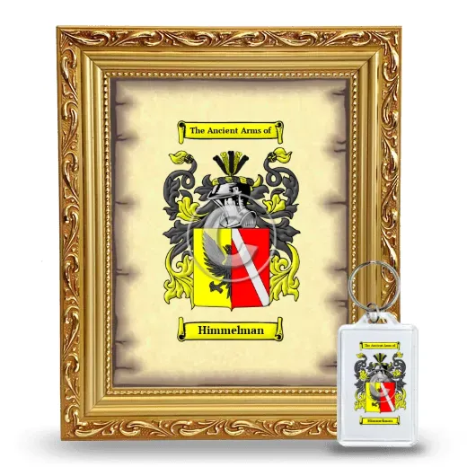 Himmelman Framed Coat of Arms and Keychain - Gold