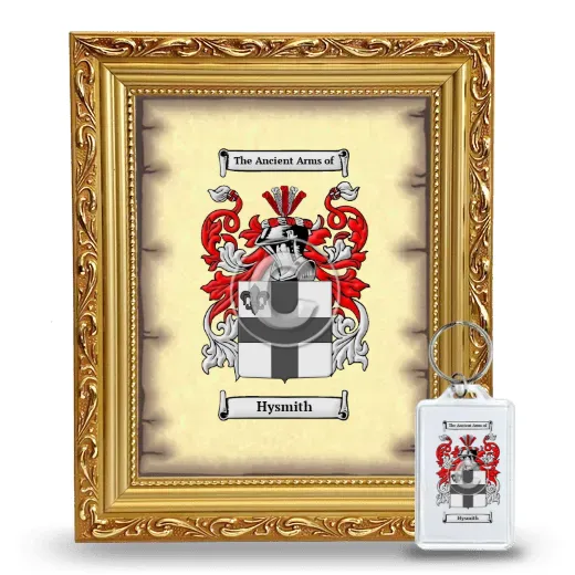 Hysmith Framed Coat of Arms and Keychain - Gold