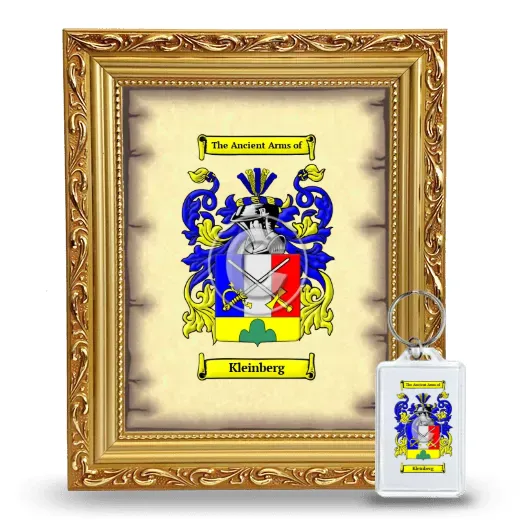 Kleinberg Framed Coat of Arms and Keychain - Gold