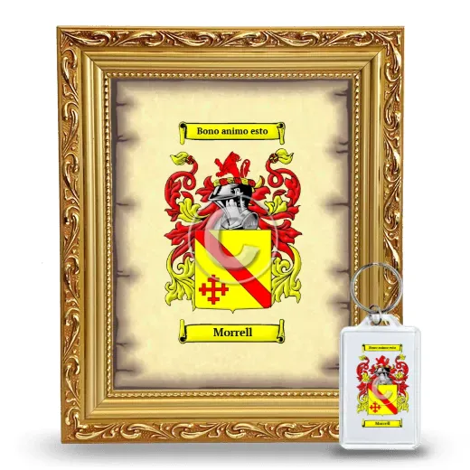 Morrell Framed Coat of Arms and Keychain - Gold