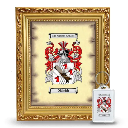 Oldwith Framed Coat of Arms and Keychain - Gold