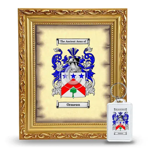 Ormeau Framed Coat of Arms and Keychain - Gold