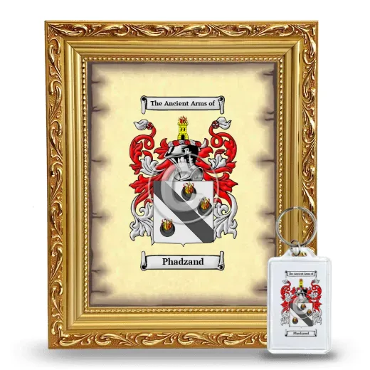 Phadzand Framed Coat of Arms and Keychain - Gold