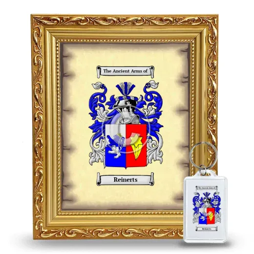 Reinerts Framed Coat of Arms and Keychain - Gold