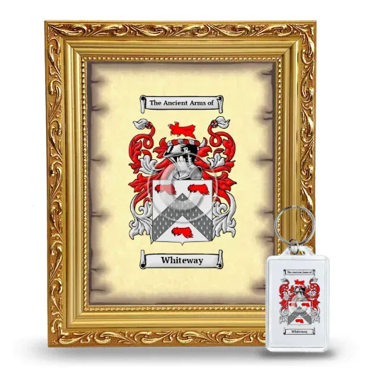 Whiteway Framed Coat of Arms and Keychain - Gold