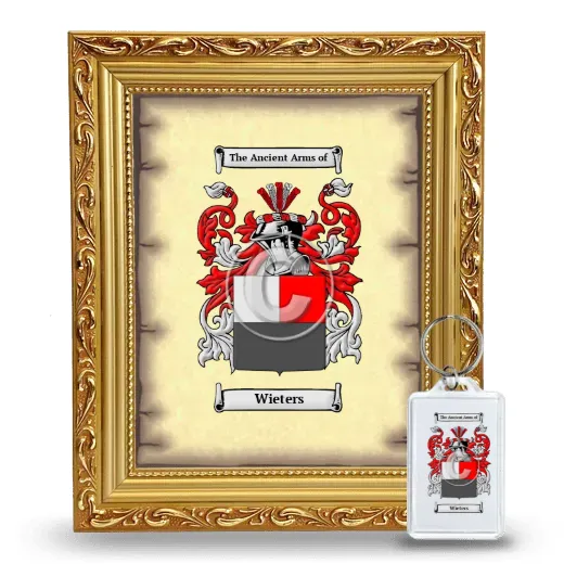 Wieters Framed Coat of Arms and Keychain - Gold