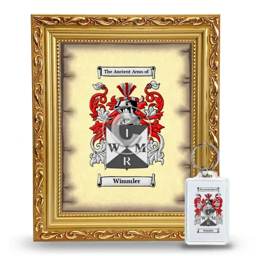Wimmler Framed Coat of Arms and Keychain - Gold