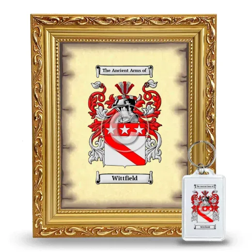 Wittfield Framed Coat of Arms and Keychain - Gold