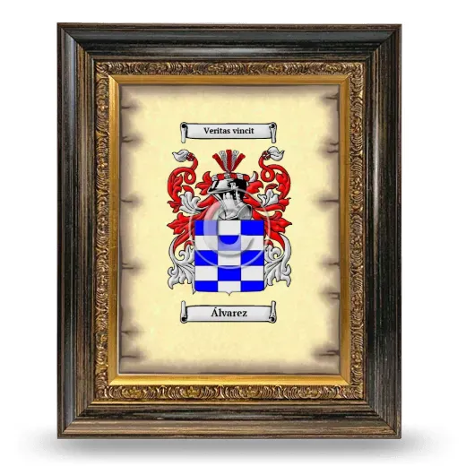 Álvarez Coat of Arms Framed - Heirloom
