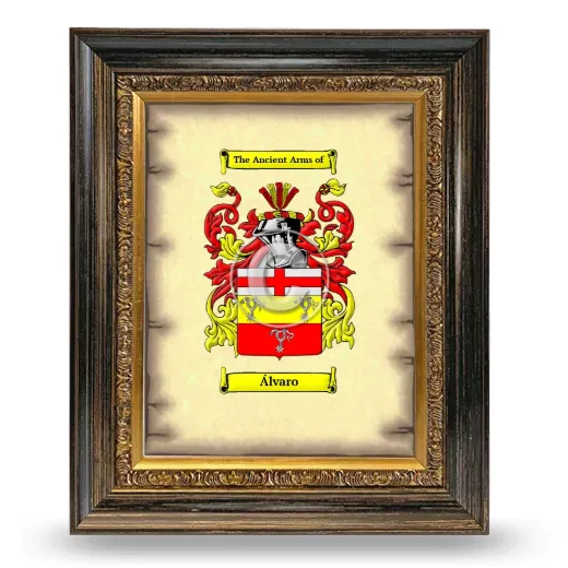 Álvaro Coat of Arms Framed - Heirloom